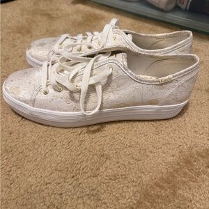 New Keds Women's Cream Lace Sneakers